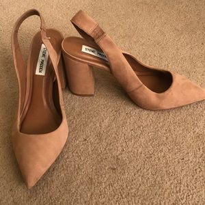 Steve Madden Tan Suede Heels